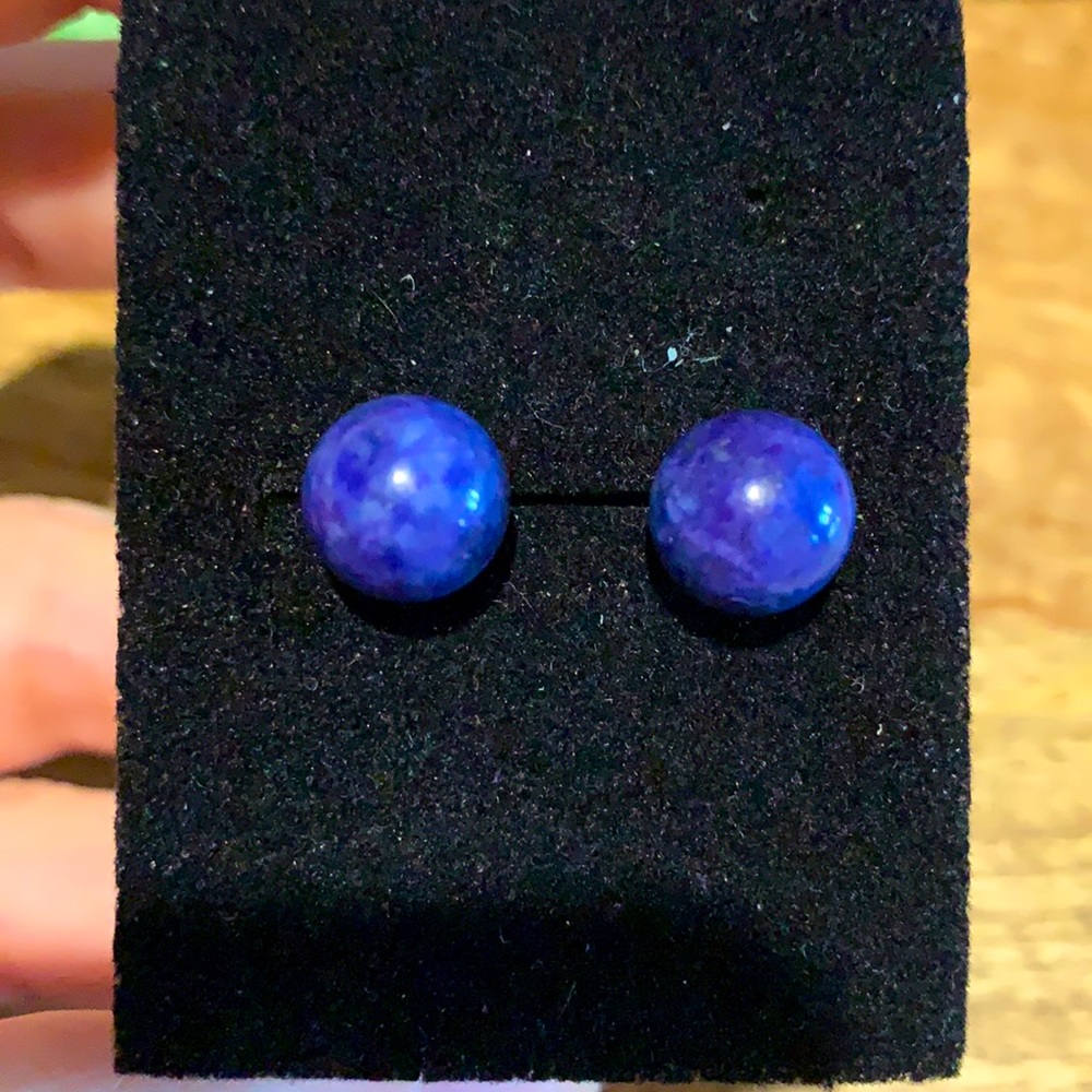 Blue Lapis Stud Earnings